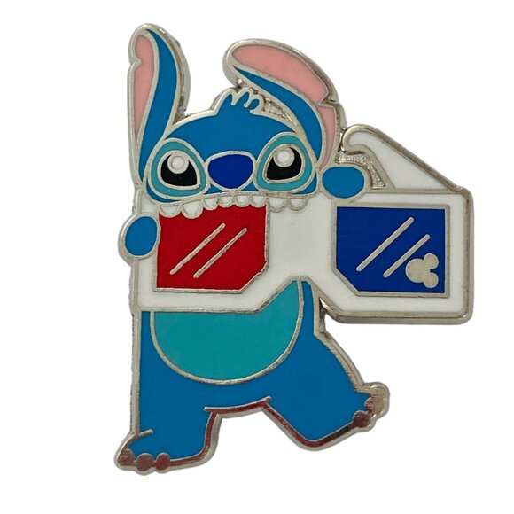 6 Disney Lilo & Stitch Trading Pin Shanghai Hidden Mickey Movie Snacks SHDL 2020 - Picture 8 of 9